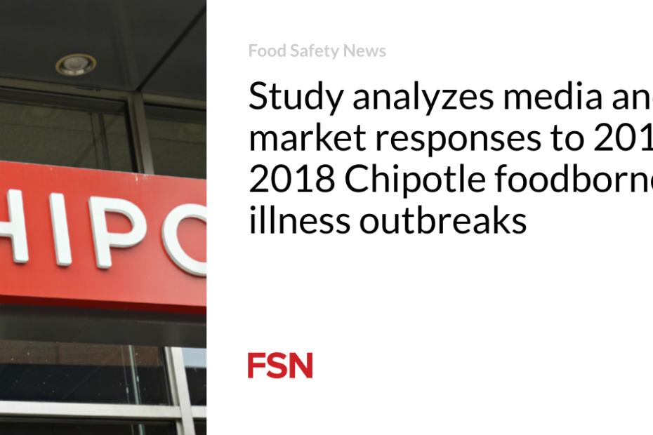 Study analyzes media and market responses to 2015-2018 Chipotle foodborne illness outbreaks