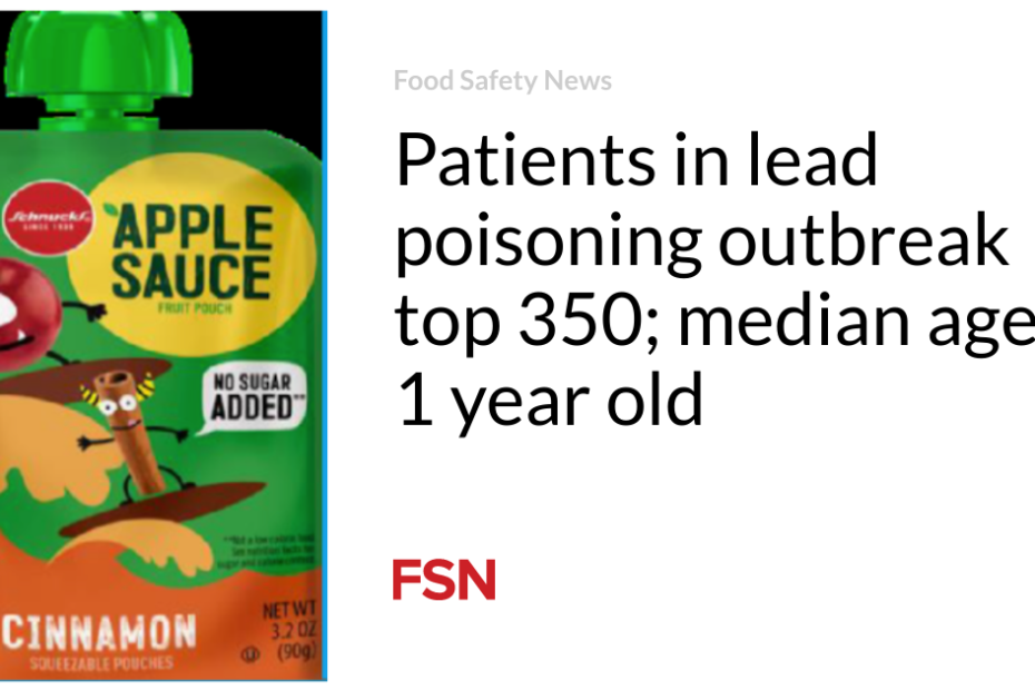 Patients in lead poisoning outbreak top 350; median age is 1 year old