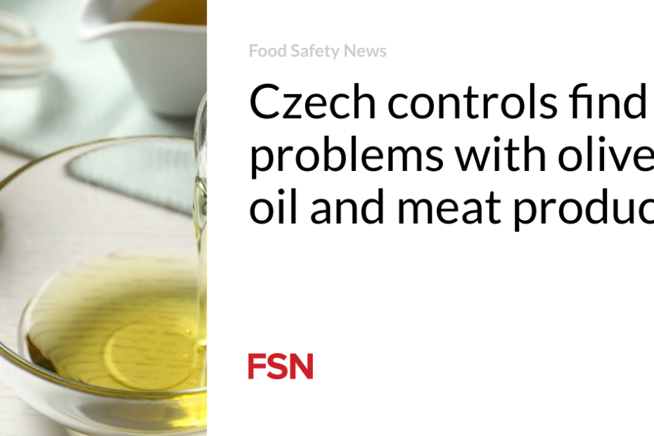 Czech controls find problems with olive oil and meat products