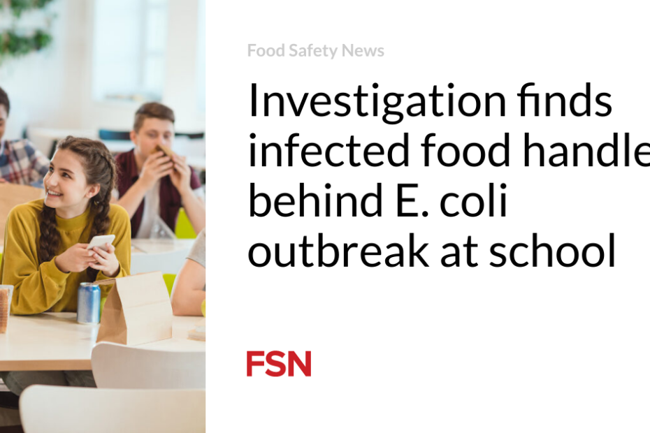 Investigation finds infected food handler behind E. coli outbreak at school