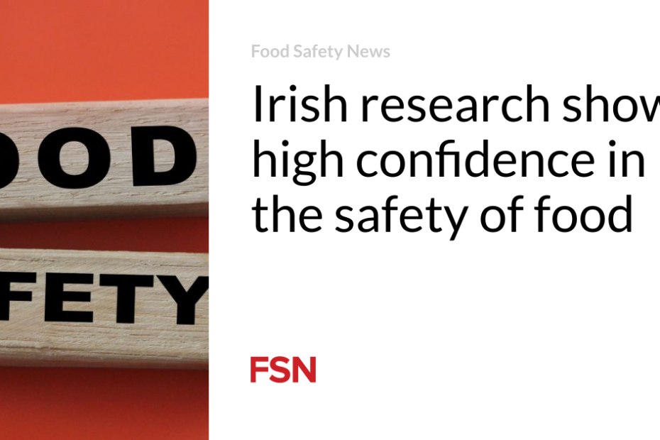 Irish research shows high confidence in the safety of food