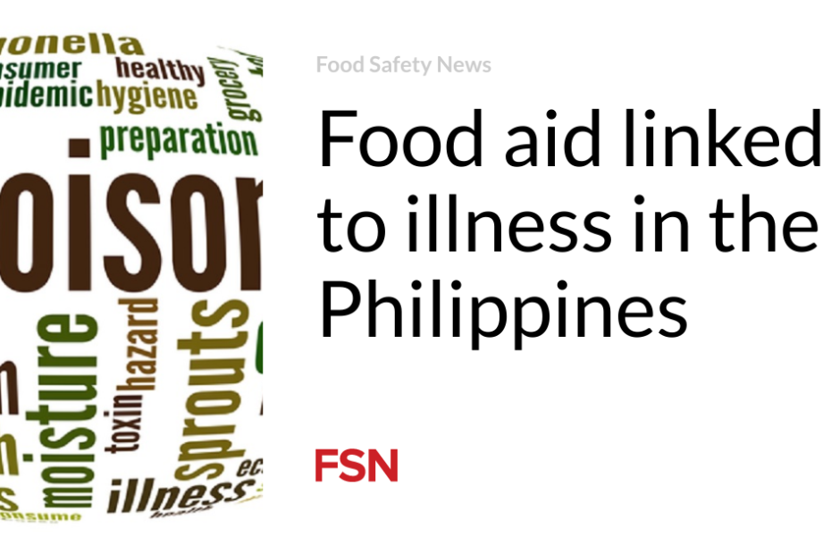 Food aid linked to illness in the Philippines