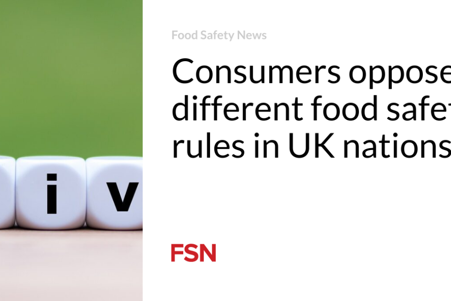 Consumers oppose different food safety rules in UK nations