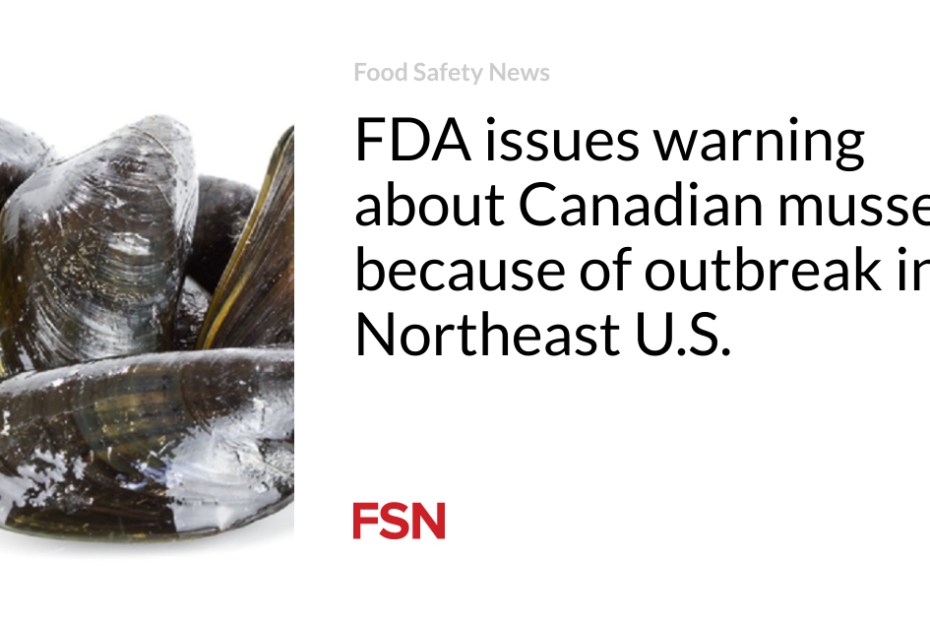 FDA issues warning about Canadian mussels because of outbreak in Northeast U.S.