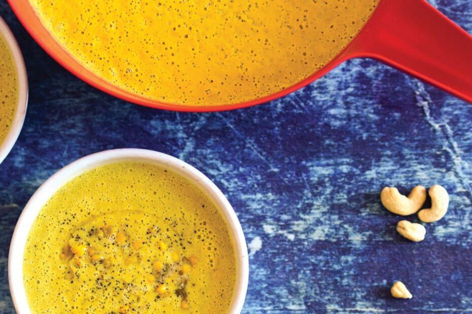 Creamy Turmeric Corn Soup