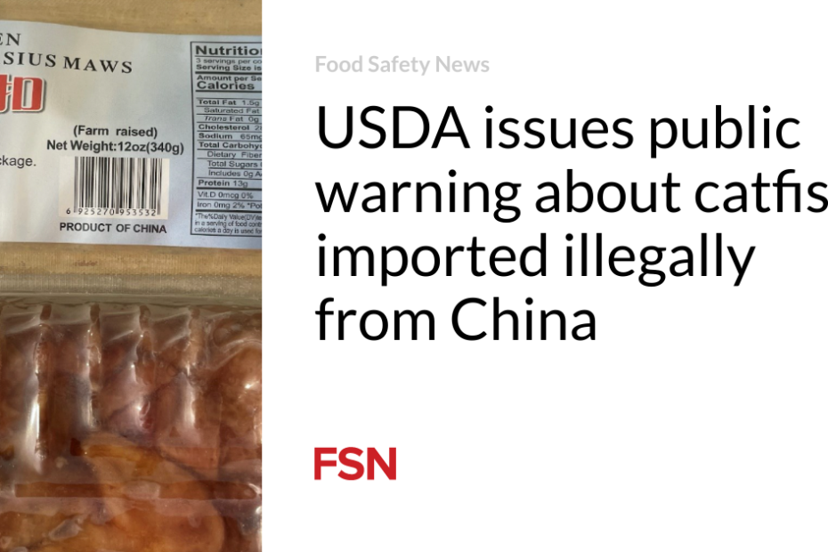 USDA issues public warning about catfish imported illegally from China