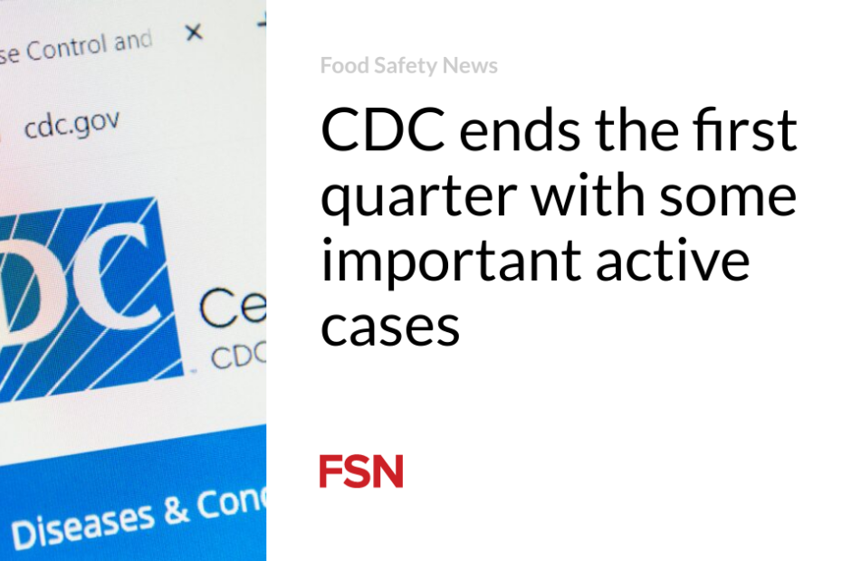 CDC ends the first quarter with some important active cases