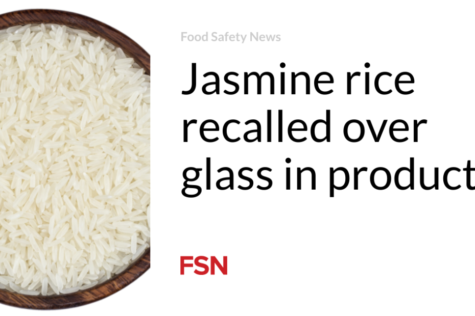 Jasmine rice recalled over glass in product