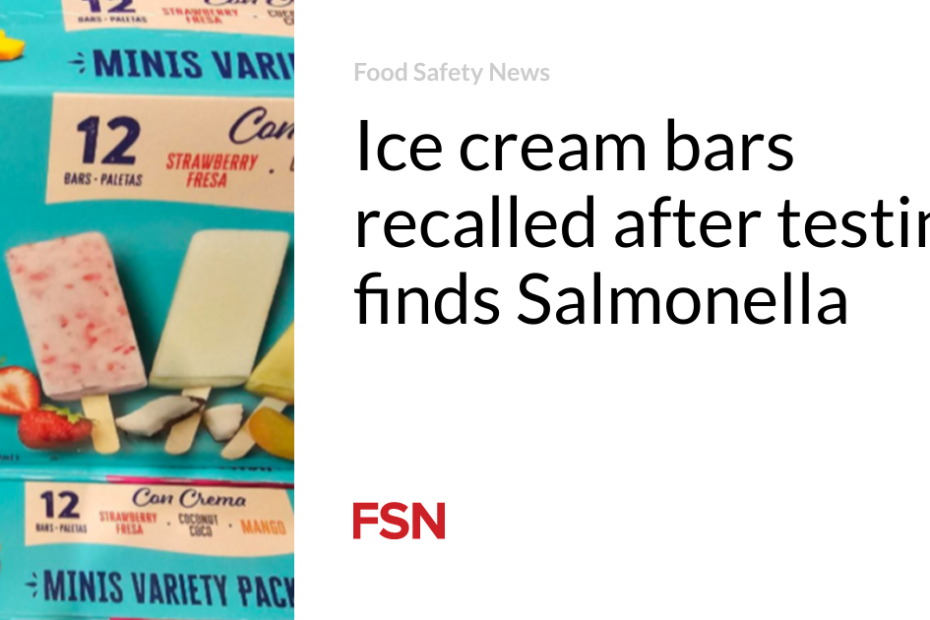 Ice cream bars recalled after testing finds Salmonella