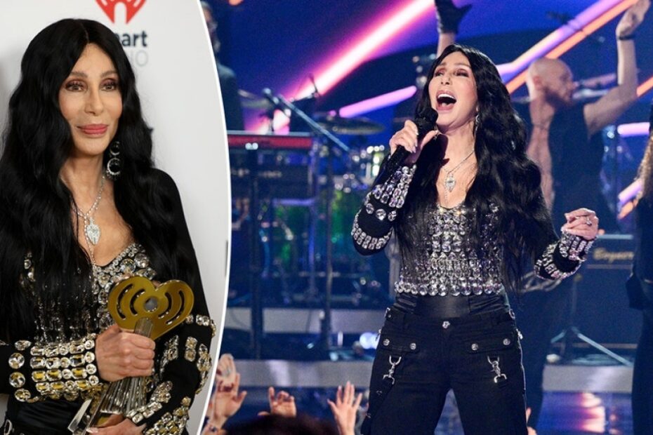 Cher recalls being ‘down and out,’ not able to find a job while honored with iHeartRadio icon award