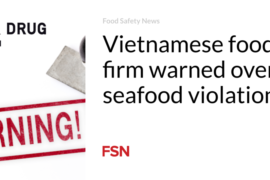 Vietnamese food firm warned over seafood violations