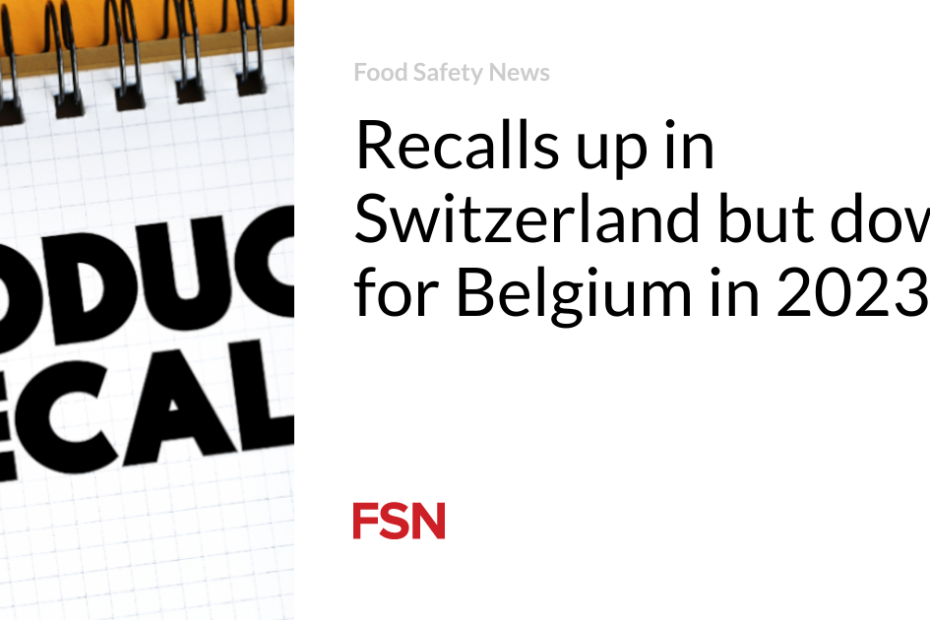 Recalls up in Switzerland but down for Belgium in 2023