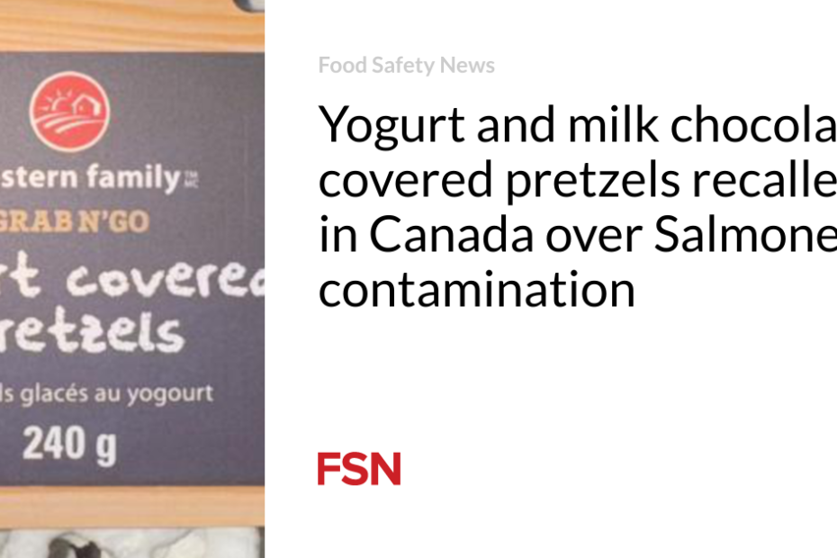 Yogurt and milk chocolate covered pretzels recalled in Canada over Salmonella contamination