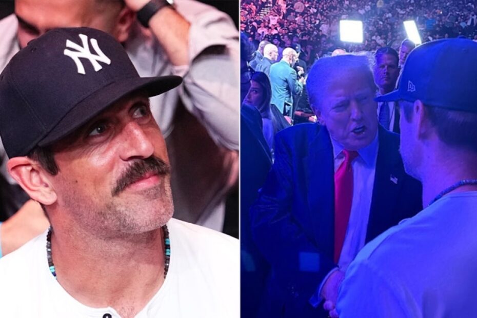 Aaron Rodgers posts photo of himself shaking hands with Trump after mocking on social media