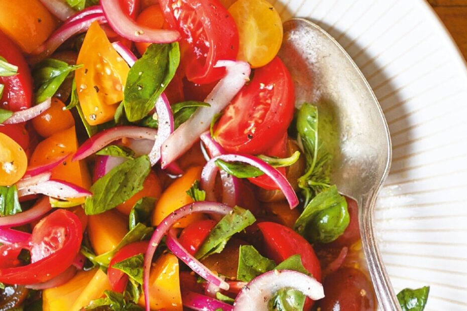 Herby Tomato Salad with Super Simple Vinaigrette