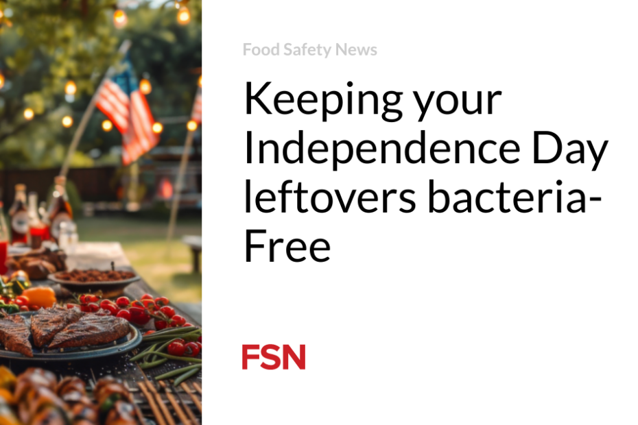 Keeping your Independence Day leftovers bacteria-Free