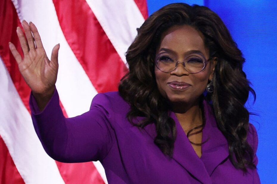 Oprah Winfrey makes surprise DNC appearance to rail against man she once considered running for office with