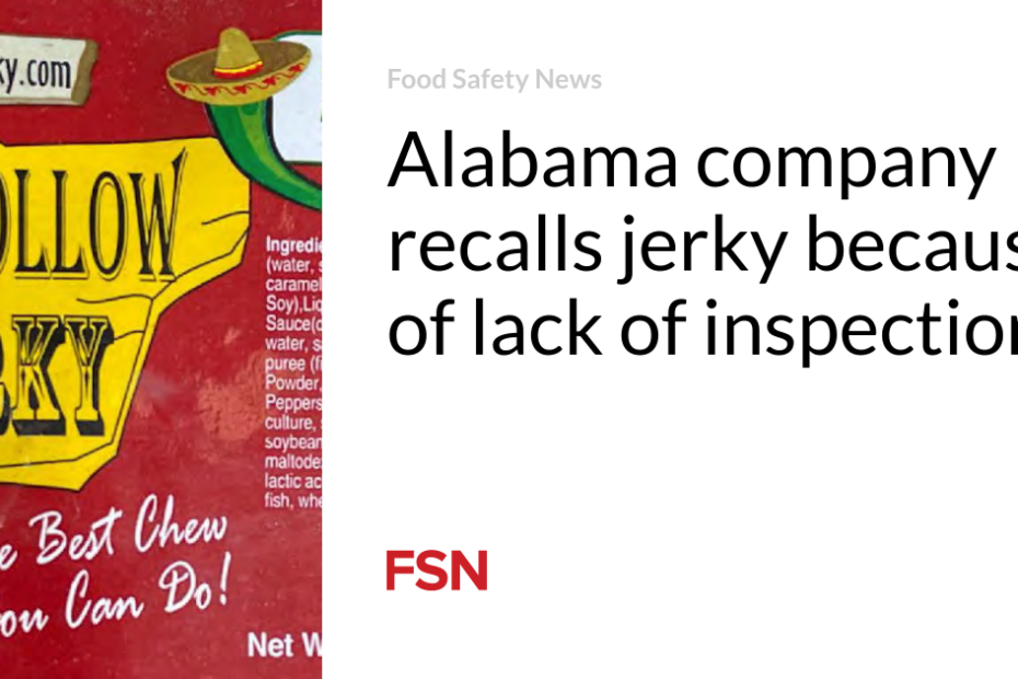 Alabama company recalls jerky because of lack of inspections