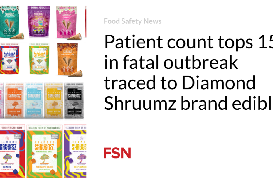 Patient count tops 150 in fatal outbreak traced to Diamond Shruumz brand edibles