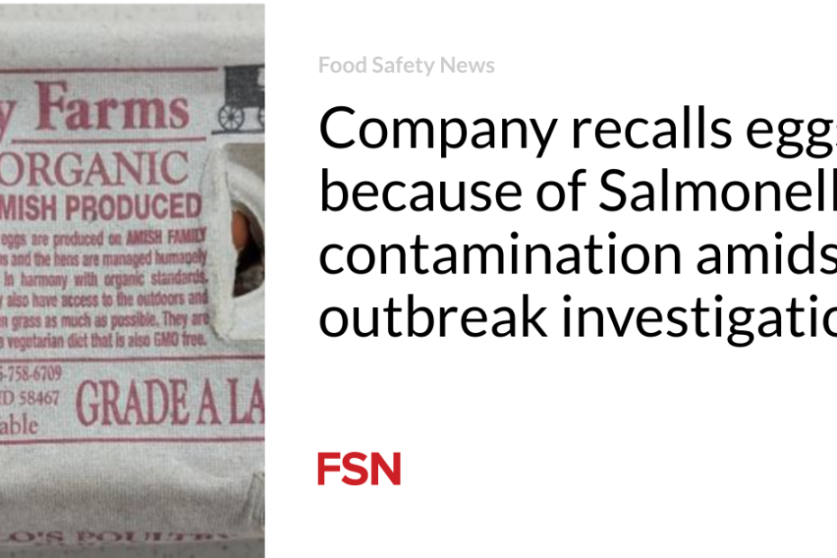 Company recalls eggs because of Salmonella contamination amidst outbreak investigation