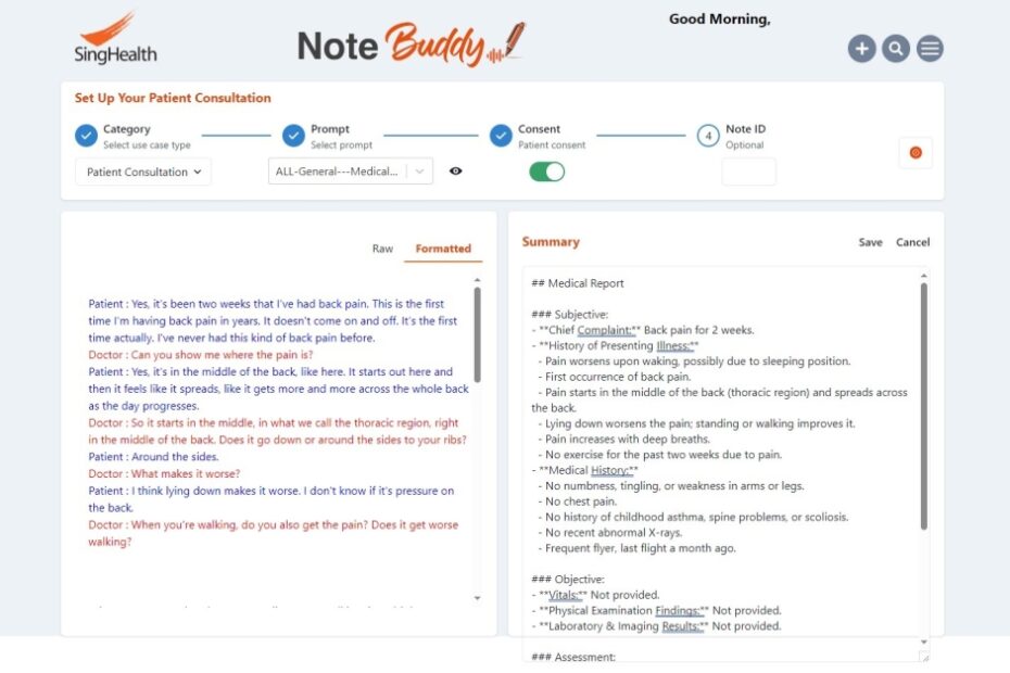 SingHealth’s new digital scribe: A promising tool to reduce documentation burden?