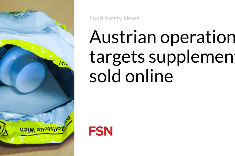 Austrian operation targets supplements sold online