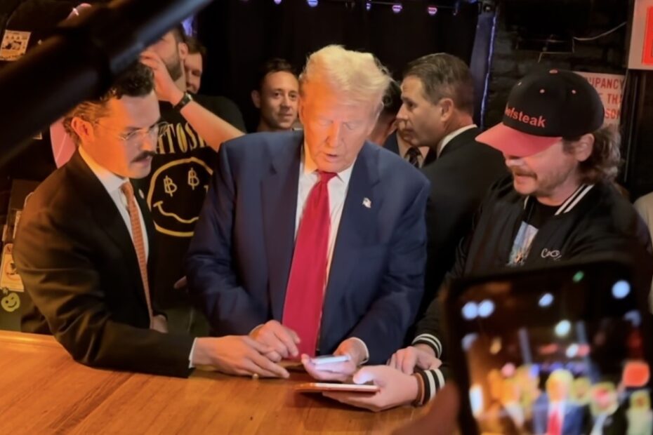 Donald Trump Makes Historic Bitcoin Payment At PubKey