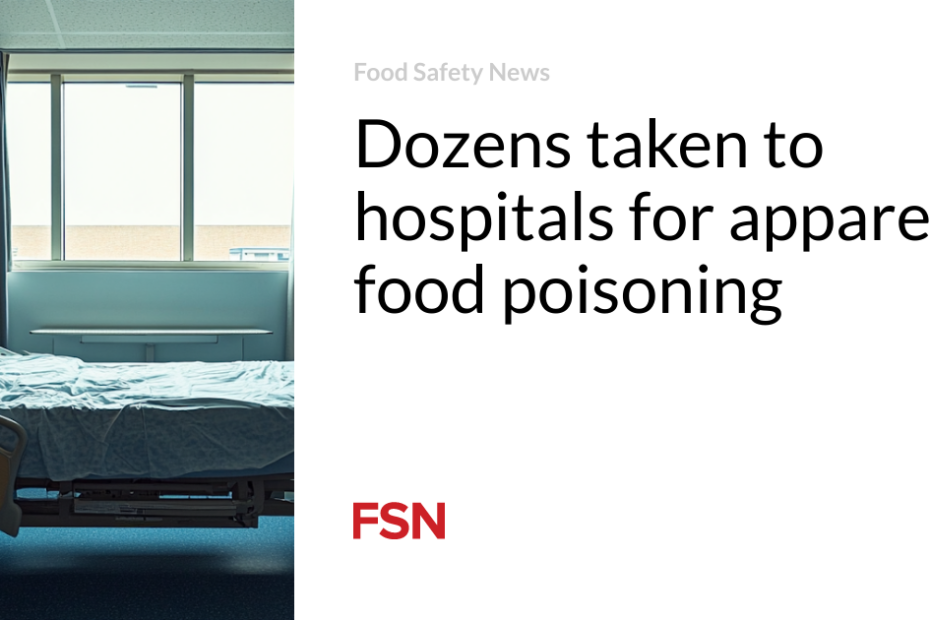 Dozens taken to hospitals for apparent food poisoning