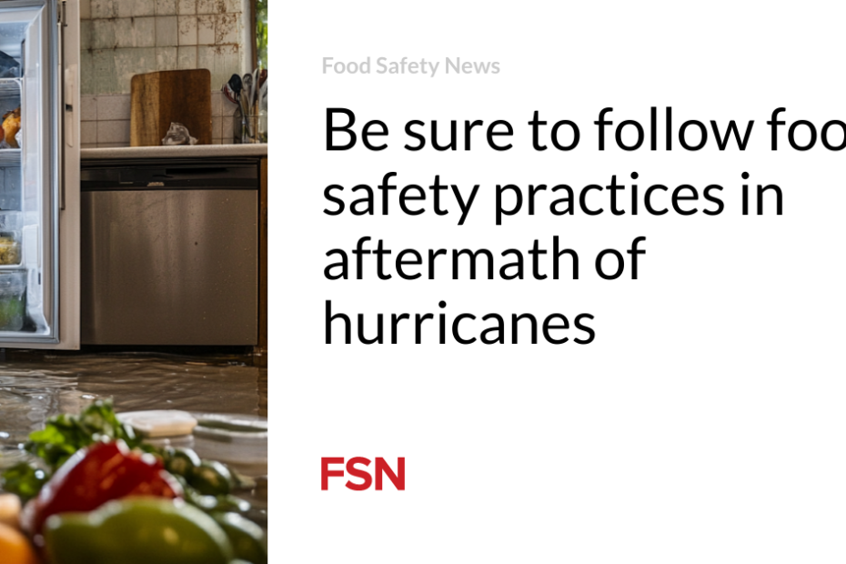 Be sure to follow food safety practices in aftermath of hurricanes