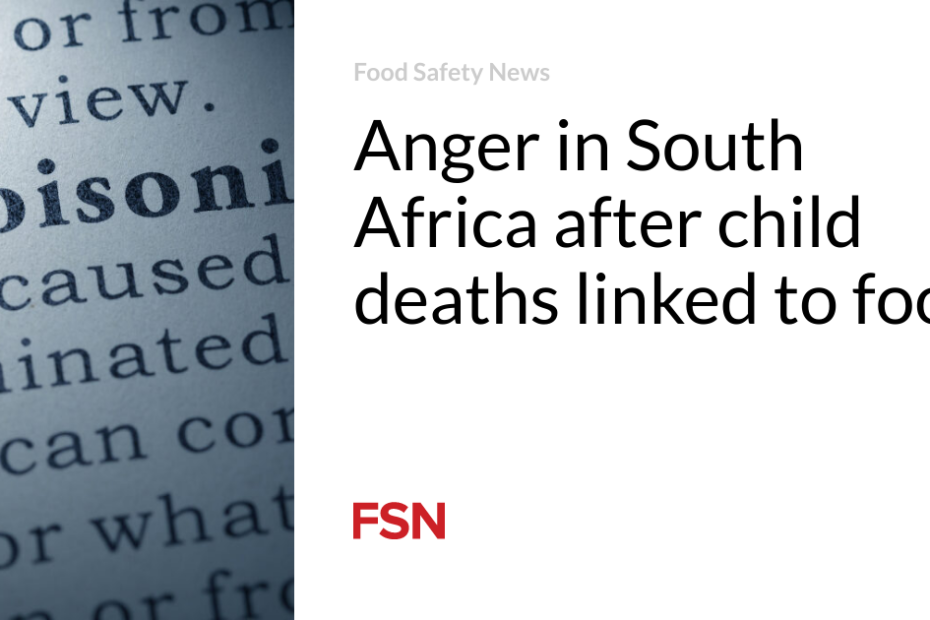 Anger in South Africa after child deaths linked to food