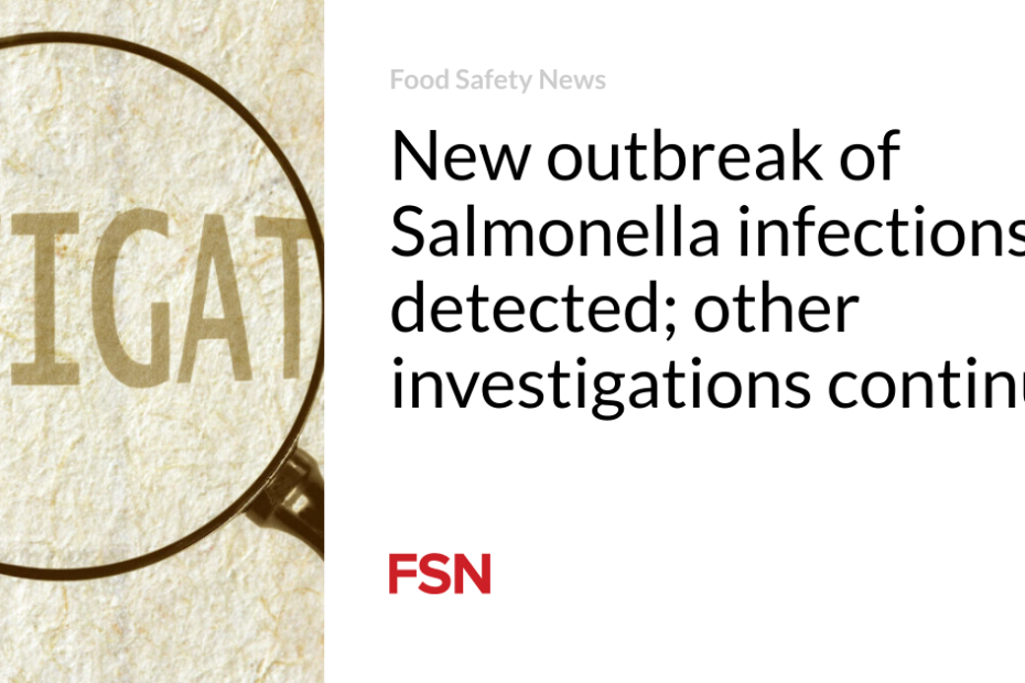 New outbreak of Salmonella infections detected; other investigations continue