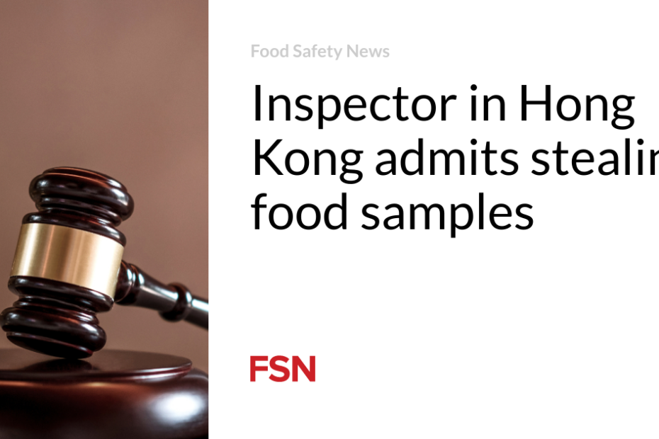 Inspector in Hong Kong admits stealing food samples