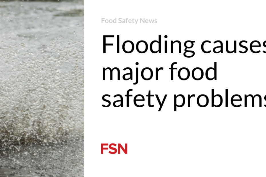 Flooding causes major food safety problems