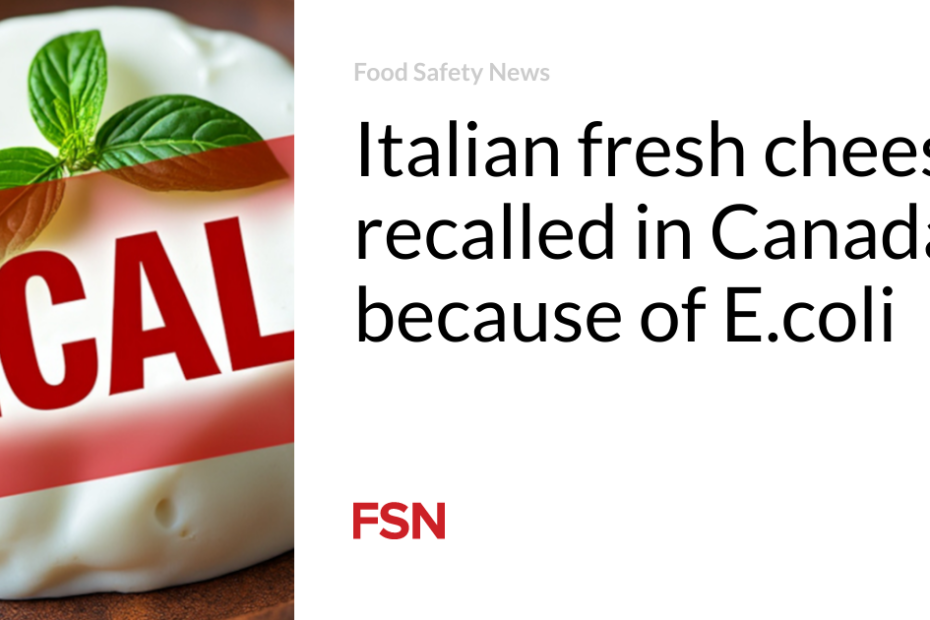 Italian fresh cheese recalled in Canada because of E.coli